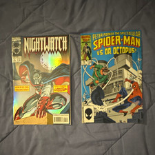 Marvel Comics Lot Nightwatch #1 + Spectacular Spider-Man #124 Direct Ed picture