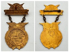 Antique Golden Jubilee Medal West Pittston Penn 1857 1907 Whitehead and Hoag picture