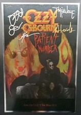 OZZY OSBOURNE & Todd MacFarlane 4X signed SDCC Foil poster Patient Number 9 2022 picture