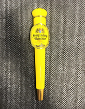 König Ludwig Weissbier Beer Tap Handle Knob Yellow Breweriana picture