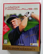 Jack Nicklaus 5 PC Golf Video Game CD-Rom 95/98 Vintage In Box CIB picture
