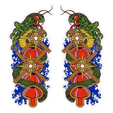 Centipede Arcade Side Art 2pc w/Full White Background High Quality Artwork picture