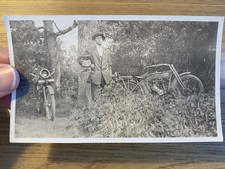 1910s RPPC Early Harley-Davidson Motorcycle w/ Rider Terry Montana Prairie Co picture