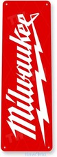 Tinworld Tin Sign: Milwaukee Tool Garage Auto Shop Tin Metal Signs Décor C969 picture