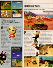 Game Informer Magazine Page Nintendo DS Animal Crossing Battalion Wars 2005 picture