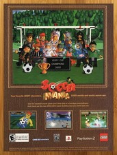 2002 LEGO Soccer Mania Playstation 2 PS2 Gameboy Advance GBA PC Print Ad/Poster picture