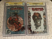 Deadpool #45 (2015) SS CGC 9.8 R.Liefeld “RIP WADE”, DMWTM#2 SS CGC 8.5(pop 1)+8 picture