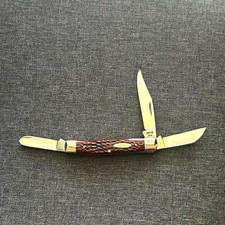 Beautiful Red Bone Case 1972 6392 No Cracks or Chips picture