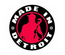 MADE IN DETROIT STICKER 3.5 X 3.5 picture