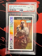 2005-06 Topps luxury box Jay-Z Industry Anchors 30/100. #JZ6 PSA 8 picture