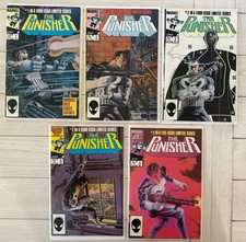Hot The Punisher Limited Series #1 -5 (Marvel  1986) Classic - Nice Copies picture