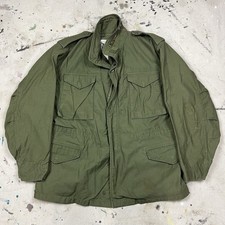 Vintage US Military M65 OG-107 Field Jacket Coat Cold Weather Mens Medium Army picture