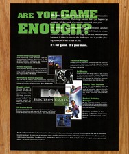 EA Electronic Arts Job Wanted  Recruit Video Game Print Ads Poster Promo 1996 picture