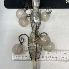 Antique Christmas Tree Topper Copper ?  Wire Wrapped  Mercury Glass 13” Read picture