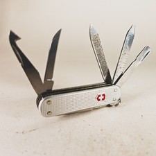 Victorinox MiniChamp Swiss Army Knife Silver Alox Multi Tool picture