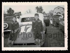 DIRT TRACK RACE CARS NIP 17 w/LICENSE PLATE LITTLE COWBOY OLD/VINTAGE PHOTO-F767 picture