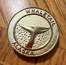 Alaska Frontier Mint Alaska Whaletail Souvenir Token Medal Frontier Mint picture