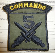Dogs of War - Patch - MIKE HOARE - 5th COMMANDO MERCENARY - Vietnam Era - M.322 picture