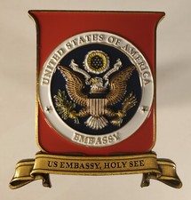 US STATE DEPARTEMENT US EMBASSY VATICAN CITY CHALLENGE COIN 2