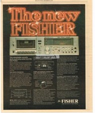 1979 Fisher CR4029 Cassette Deck Stereo Hi-Fi Vintage Ad  picture