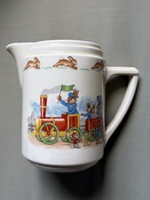 Vintage Royal Doulton Bunnykins “To the Station” Jug Pitcher picture
