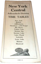 SEPTEMBER 1947 NYC NEW YORK CENTRAL ADIRONDACK DIVISION NEW YORK STATE FORM 110 picture