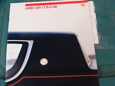 1985 MERCURY COUGAR DEALER SALES BROCHURE-BOOKLET-22 PAGES picture