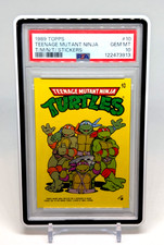 1989 Topps Teenage Mutant Ninja Turtles - Sticker #10 Ninja Turtles - PSA 10 GEM picture