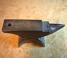 Antique Machinist Miniature Anvil Blacksmithing Stake Tool w/ Stamped Text picture