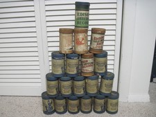 LOT OF 19 COLUMBIA & EDISON CYLINDER PHONOGRAPH RECORDS NOT SEARCHED OR PLAYED picture