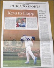 7/16/2022 Chicago Tribune Newspaper Cubs All-Star Ian Happ Tiger Woods British O picture