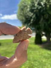 Corner Notched Arrow Head Old Vintage Antique Stone Heat Treated Native American picture