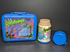 Vintage 1990s Goosebumps Plastic Lunchbox Welcome to Horrorland With Thermos  picture