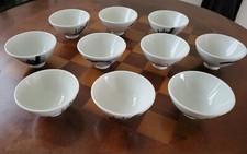 Otagiri Japan OMC Blue White Procelain Bowls Lot of 10 picture