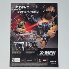 X Men Next Dimension Xbox PlayStation 2 PS2 GameCube Authentic Magazine Ad picture