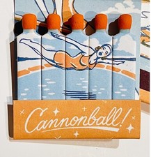 Feature Matchbook “The Diving Hole” Retro Bikini Babe, Pinup MCM Design picture