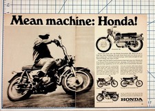 1967 Honda Scrambler 305 Motorcycle Magazine Print Ad Vintage Ephemera picture