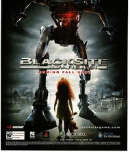 2007 Blacksite Area 51 Video Game Vintage Print Ad Midway picture