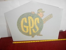 VINTAGE UNUSED IN WRAP 20x16 in GEORGIA PACIFIC LUMBER CO. ADV. SIGN METAL -X 19 picture