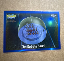 2025 Topps Chrome SpongeBob 25th Anniversary The Bubble Bowl Blue /150 #100 picture
