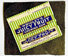 RARE 1920'S- WRIGLEY'S JUICY FRUIT CHEWING GUM WRAPPER picture