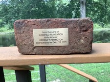 George Washington Relic Brick from Wakefield, Birthplace Of Our 1st President  picture