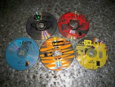 Sim City 2000, Life, Earth, Safari, & Ant Lot of 5 PC CD-ROM No Scratches picture