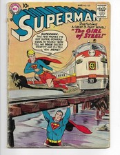 Superman 123 1958 DC Comics G/VG 3.0 Pre-Supergirl Tryout Issue Jimmy Olsen picture