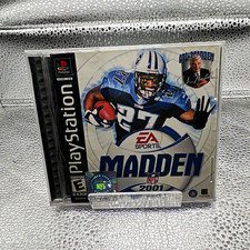 EA Sports Madden NFL 2001 Sony PlayStation 1 PS1 w/ Case & Disc E 2001 picture