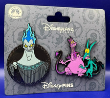 Disney Pins DLP Paris Villains Hercules Hades Panic Panic 2 Pin Set - NEW picture