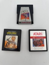 Atari 2600 Game Lot Star Wars Empire Strikes Back E.T. Warlords 3 Cartridges picture