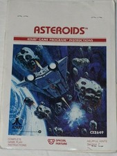 Asteroids Atari game Program instruction booklet 1981 picture