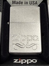 ZIPPO 2009 SCROLL SATIN CHROME LIGHTER SEALED IN BOX H660 picture
