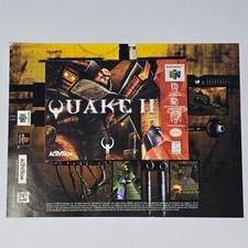 Quake II 2 PlayStation 1 PS1 Nintendo 64 N64 Rumble Print Ad/Poster picture